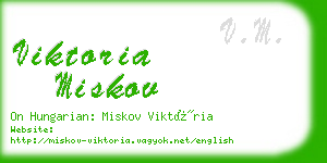 viktoria miskov business card